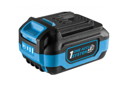 HÖGERT Kabelloze haakse slijper met paddle-schakelaar, 125MM, 18V - Set (accu, lader, accessoires)