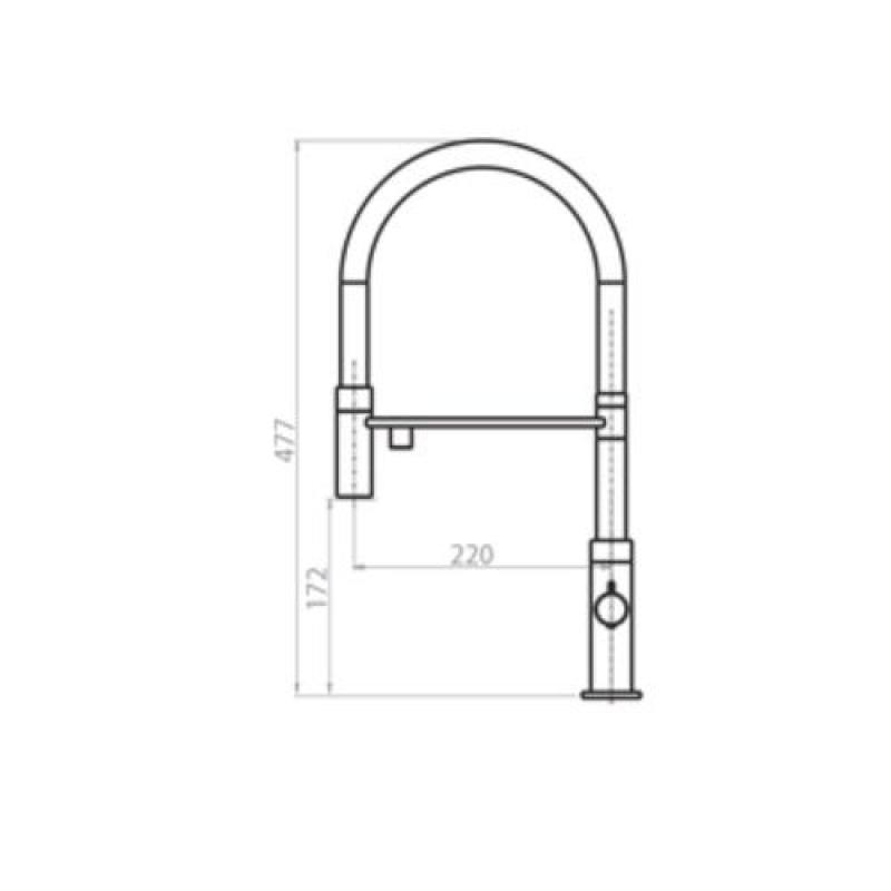 Ausmann Claridge 3-Way Kitchen Mixer Tap with Flexible Spout and Filtered Water – Black - 1208970506