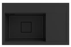 Graniteland Seta Granite Black Sink top mount 80x50 cm 1208970624