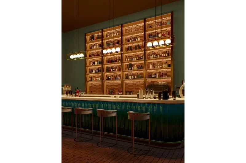 OUTLET Frame Damaged Decor Avelin pendant lamp with gold rectangular frame width 80 cm 2287