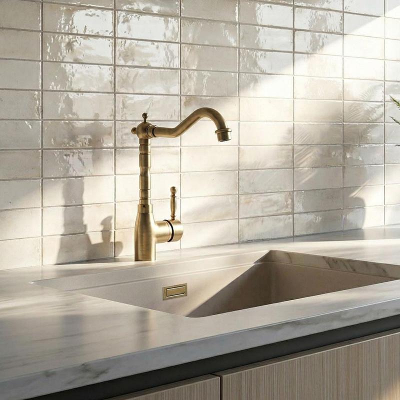 Graniteland Verve Kitchen Faucet Gold with Swivel Spout 1208970705