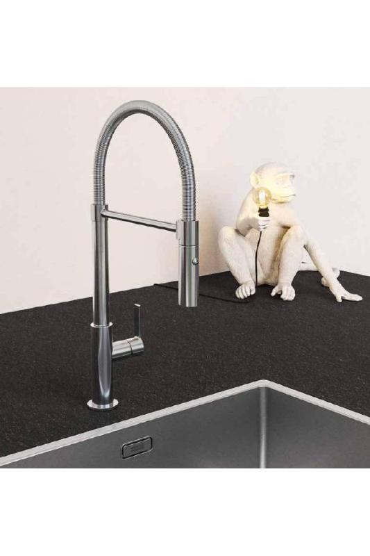 Franke Maris Semi Pro Kitchen Faucet Flexible Spout Black 115.0728.396