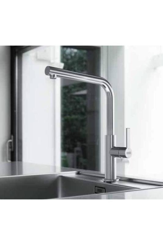Franke Maris Slim L Kitchen Faucet Swivel Spout Black 115.0728.391