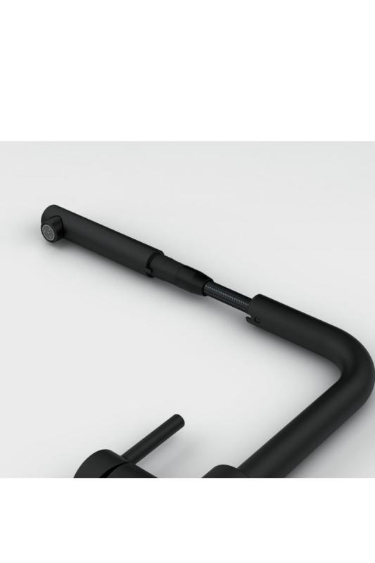 Franke Lina L Kitchen Faucet Black with Pull-Out Spout 115.0712.435