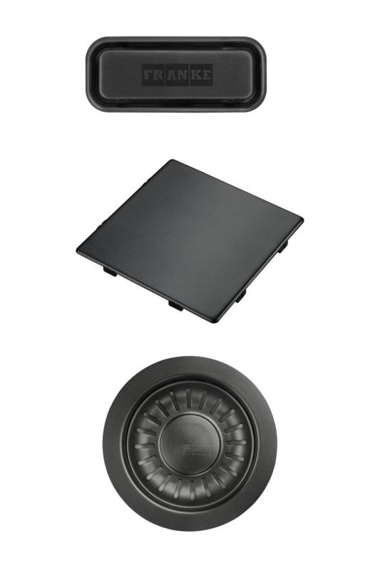 Franke Kubus 2.0 color set Drain set Gun Metal 1208970828