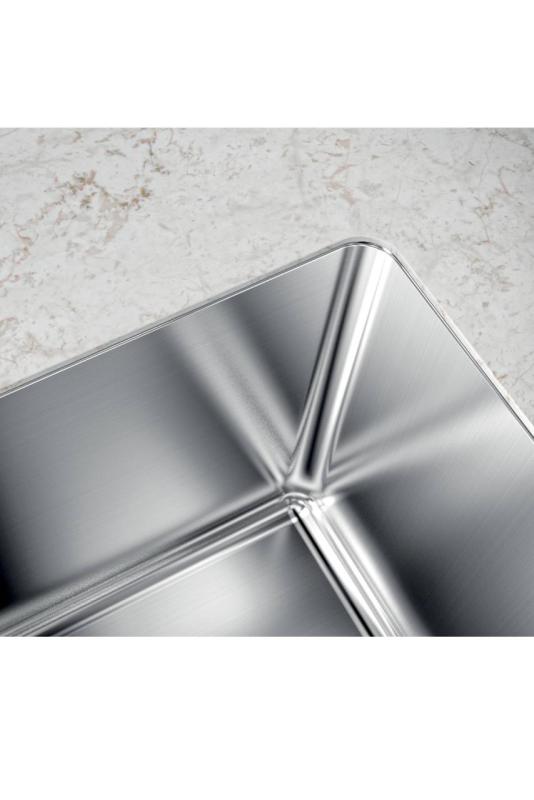 Foster Phantom Slimline Stainless Steel Sink 40x40cm Undermount for ceramic countertops 1208971123