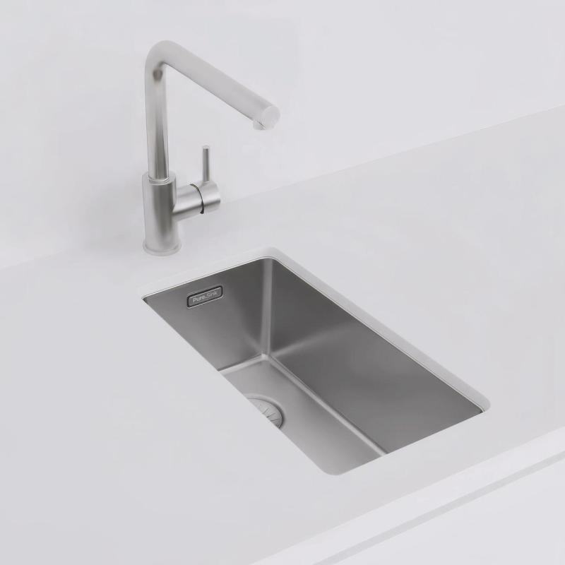 Pure.Sink Exclusivo small stainless steel sink 18x40 cm 10mm radius undermount, flush mount and top mount PEX1840-02