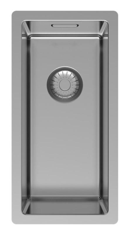 Pure.Sink Exclusivo small stainless steel sink 18x40 cm 10mm radius undermount, flush mount and top mount PEX1840-02