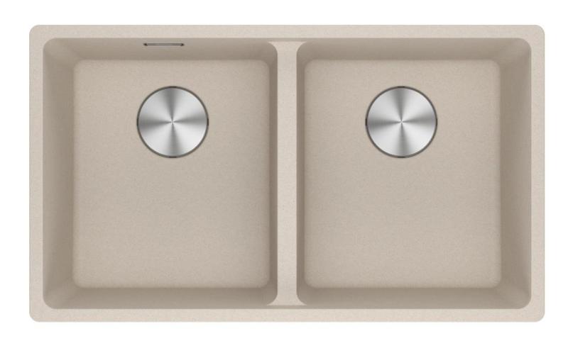 Franke Maris MRG 220-35-35 Fragranite Coffee cream double sink flush mount 135.0725.668
