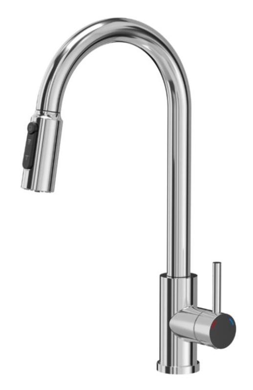Quadri Viora Kitchen Mixer Tap Chrome 3-way with an extra connection for filtered water 1208971405