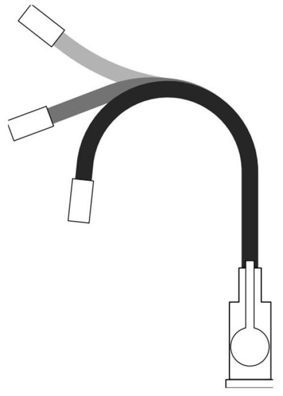 Quadri Bristol kitchen mixer tap gold with flexible white spout 1208971408