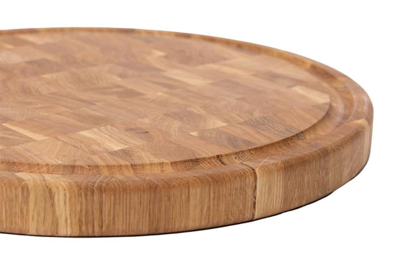 Woodsea Woodstone Oak Round - Oak Wooden Round Cutting Board Ø42cm 1208971525