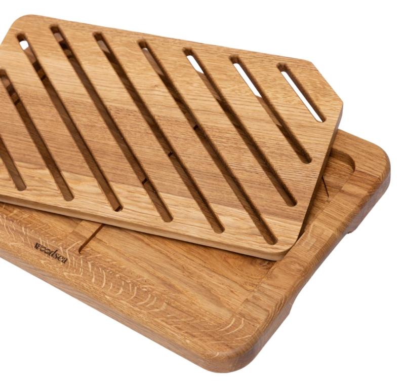 Woodsea Bread Oak - Oak Bread Board Oak 45x30cm 1208971538
