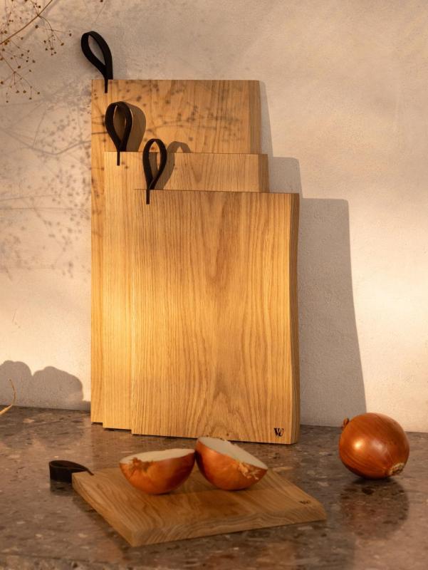 Woodsea Chop-Chop Oak L - Oak Cutting Board 40x24cm with Leather Handle 1208971541