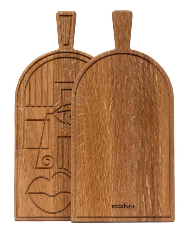 Woodsea Mask Oak - Oak Mask cutting and serving board 38x19 cm 1208971562