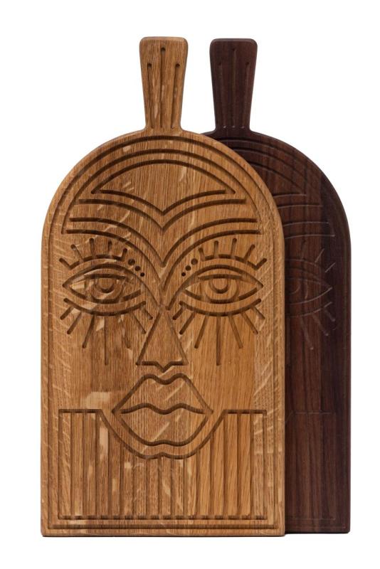 Woodsea Mask Oak - Oak Mask cutting and serving board 38x19 cm 1208971562