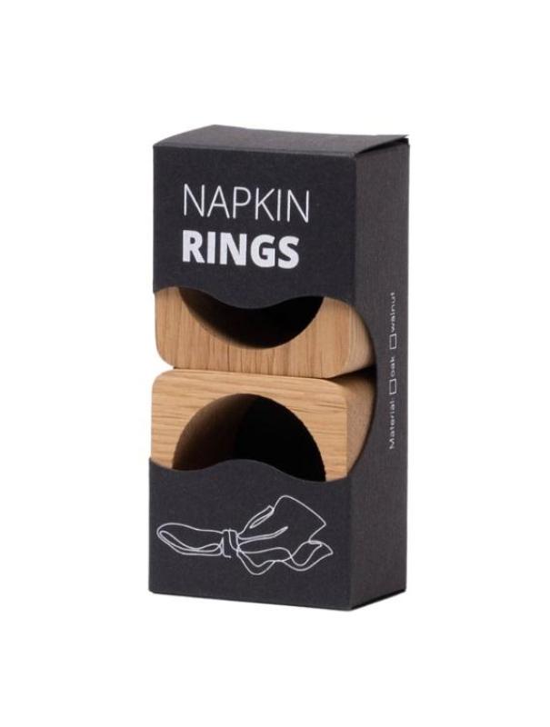 Woodsea Napkin Ring Oak - Oak Napkin Ring 5x5 cm 2 pieces 1208971602