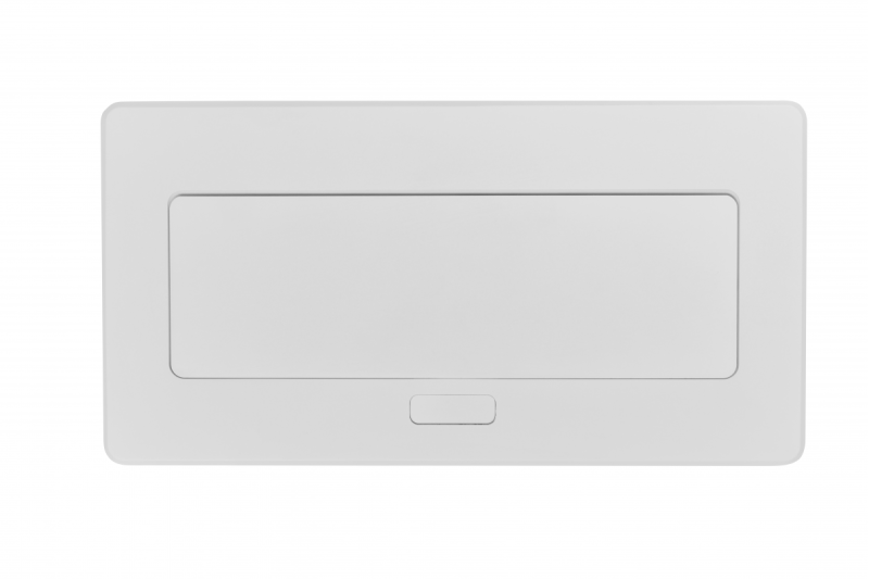 Furniture socket MULTISOFT, 2xSHUKO, USB A+C, RJ45, HDMI, cable 1.5 m, white