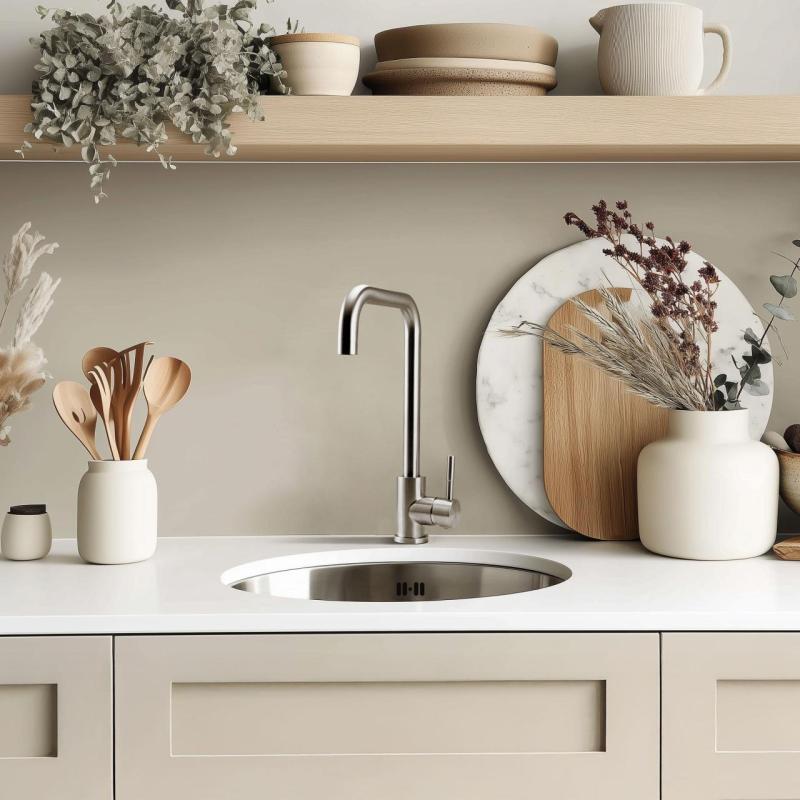 Pure.Sink Rondo Stainless Steel Round Sink for flush-mount, under-mount and top-mount 38 cm PRN38-02