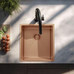 Pure.Sink Luxion Copper sink 36x40 cm undermount, flush mount, and top mount PLX3640-62