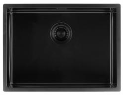 Pure.Sink Luxion PVD Black sink 55x40 cm undermount, flush mount, and top mount PLX5540-63