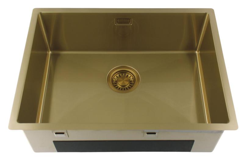 Pure.Sink Luxion Gold sink 55x40 cm undermount, flush mount, and surface mount PLX5540-60
