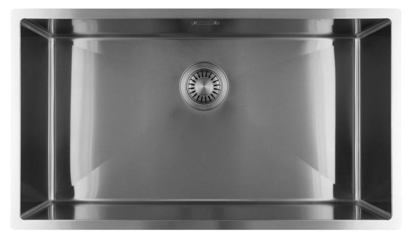 Pure.Sink Luxion Large stainless steel sink 74x40 cm undermount, flush mount, and top mount PLX7440-02