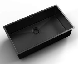 Pure.Sink Luxion Large PVD Black sink 74x40 cm undermount, flush mount, and top mount PLX7440-63