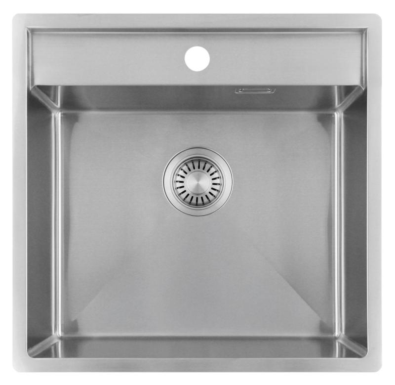 Pure.Sink Luxion Stainless steel sink 51x50 cm Tapwing with tap hole PLX5150T-02