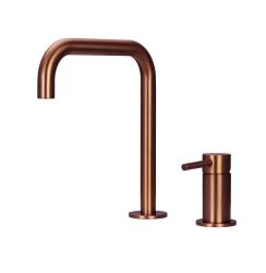 Pure.Sink Luxion 2-hole brass kitchen faucet with U spout PLX2HU-62