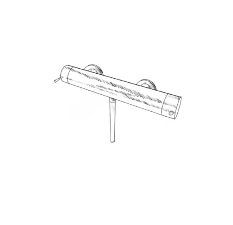 MURO TUA shower mixer with shower set chrome M1.B1.CR