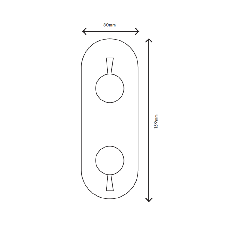MURO TUA Wall-mounted mixer tap with 3-way diverter, chrome M1.B33.S.CR
