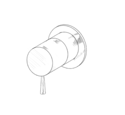 MURO TUA built-in 2-way diverter chrome M1.B32.2.CR