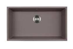 GraniteMy Universal Large taupe granite sink, 74x40 cm, available in top-mount, under-mount, and flush-mount styles, with stainless steel drain plug 1208972249