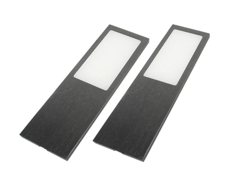 Indux Solin Kitchen Surface Mount Multi Tone LED Set 2 Spotlights x 3.6 W Gun Metal 1208972352