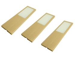 Indux Solin Kitchen Surface Mount Multi Tone LED Set 3 Spots x 4 W Gold 1208972365