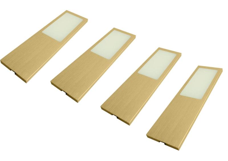 Indux Solin Kitchen Surface Mount Multi Tone LED Set 4 Spots x 4 W Gold 1208972366