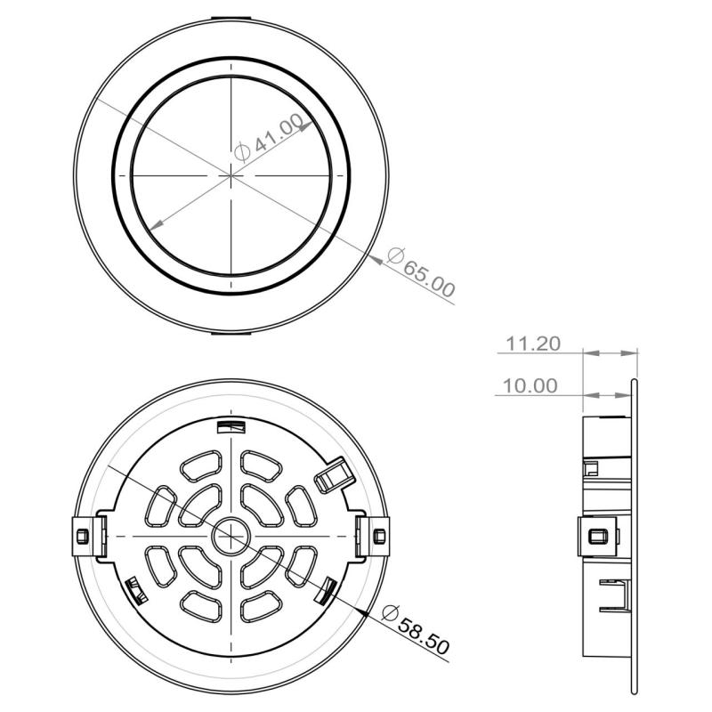 Indux Luma small built-in kitchen Multi Tone LED Spot White 1208972385