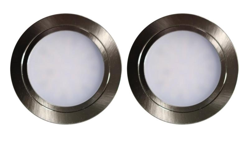 Indux Luma Built-in kitchen Multi Tone LED Set 2 Spotlights Stainless steel look 1208972400