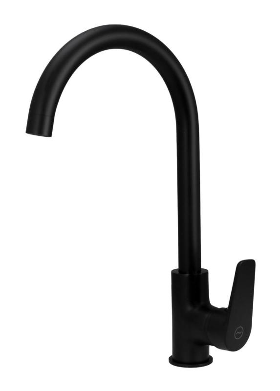 Aquanello Casa Black Single Lever Kitchen Faucet BL-1201-CS