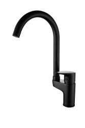 Aquanello Casa Kitchen mixer tap Black with top lever BL-1202-CS