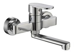 Aquanello Casa Single-lever Kitchen Wall Faucet Chrome with 15 cm spout CR-1415-CS