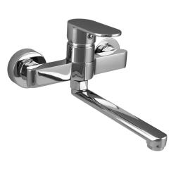 Aquanello Casa Single-lever Kitchen Wall Tap Chrome with 20 cm spout CR-1420-CS