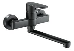 Aquanello Casa Single-lever Kitchen Wall Faucet Black with 20 cm spout BL-1420-CS
