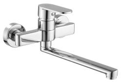 Aquanello Casa Single-lever Kitchen Wall Faucet Chrome with 25 cm spout CR-1425-CS