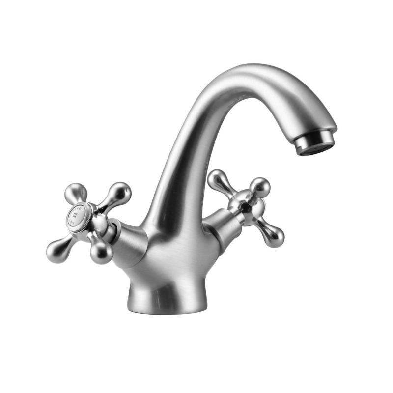 Aquanello Heritage Ascot Classic Nostalgic Stainless Steel Washbasin Mixer Tap NB-4101-HA