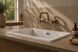 Aquanello Heritage Ascot Classic Kitchen Wall-Mounted Faucet with Top Spout, Bronze BN-4110-HA