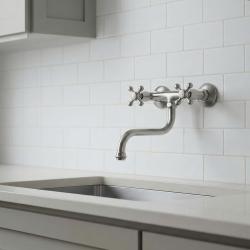 Aquanello Heritage Ascot Classic Kitchen Wall Faucet Stainless Steel NB-4111-HA