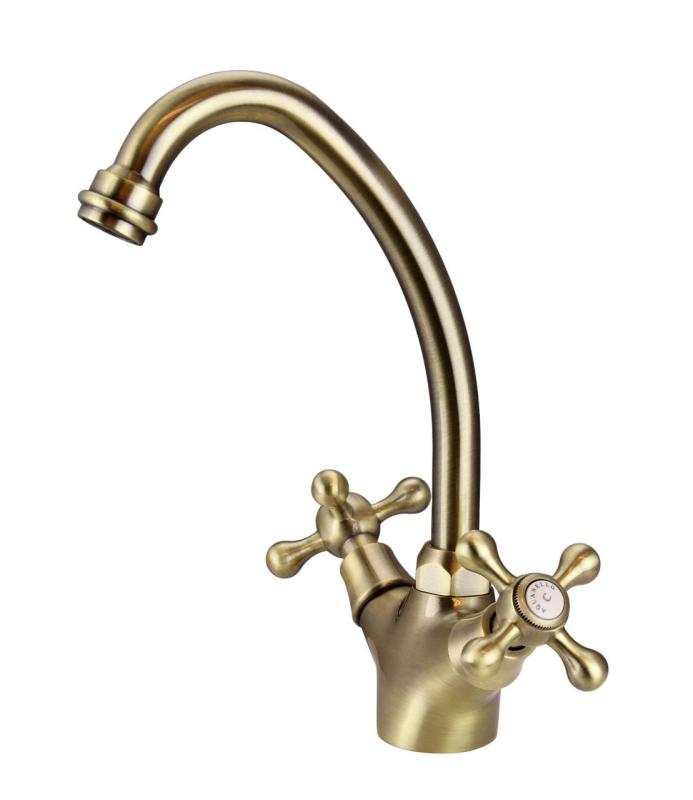 Aquanello Heritage Ascot Classic Kitchen Nostalgic Kitchen Faucet Bronze BN-4004-HA