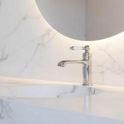 Aquanello Heritage Manor Classic Nostalgic Washbasin Mixer Tap Chrome CR-1001-HM